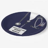 看護学校卒業 ペーパープレート (アングル)