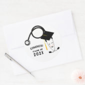 看護学校卒業 ラウンドシール (封筒)