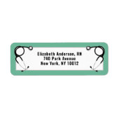 看護学校卒業 ラベル (正面)