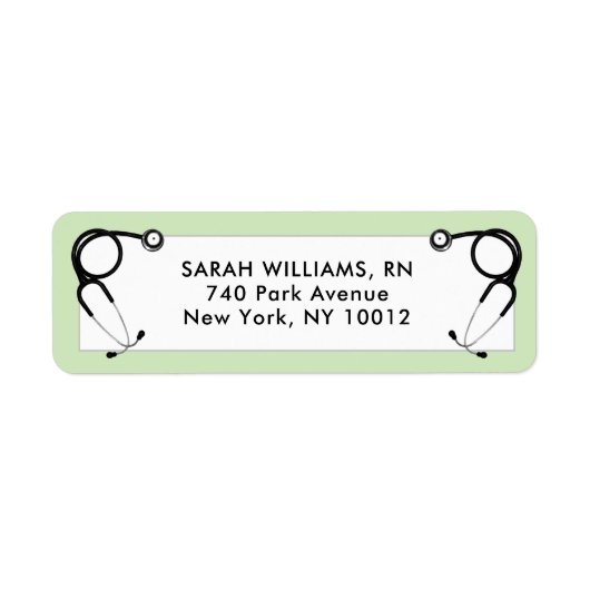 看護学校卒業 ラベル (正面)