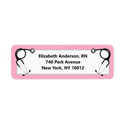 看護学校卒業 ラベル (正面)