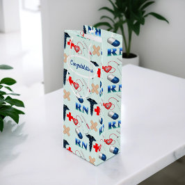 看護学校卒業 ワインギフトバッグ