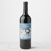 看護学校卒業 ワインラベル (正面)