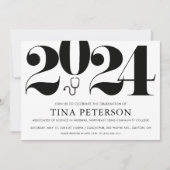 看護学校卒業 招待状 (正面)