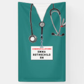 看護学校卒業 横断幕 (縦)