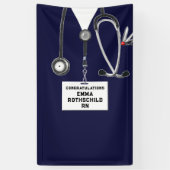 看護学校卒業 横断幕 (縦)