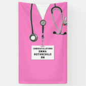 看護学校卒業 横断幕 (縦)