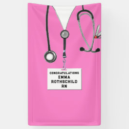 看護学校卒業 横断幕