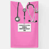 看護学校卒業 横断幕 (縦)