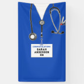 看護学校卒業 横断幕 (縦)