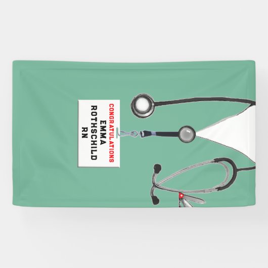 看護学校卒業 横断幕 (横)