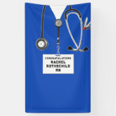 看護学校卒業 横断幕 (縦)