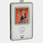 看護学校大学院ギア シルバープレートフレームオーナメント (右)