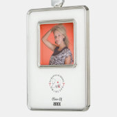 看護学校大学院ギア シルバープレートフレームオーナメント (左)