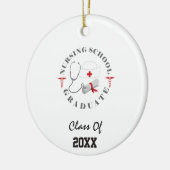 看護学校大学院ギア セラミックオーナメント (左)