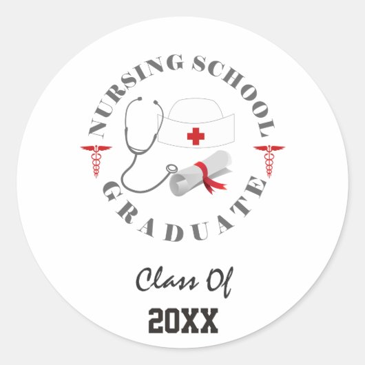 看護学校大学院ギア ラウンドシール (正面)