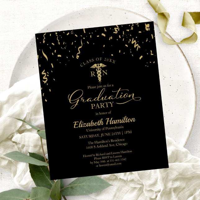 看護学校大学院パーティー予算招待状 (クリエイターアップロード済み)