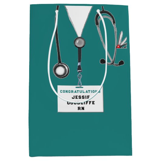 看護学校大学院ミディアム抱き枕 ミディアムペーパーバッグ (正面)