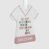 看護学校学生未来ナースRNギフト オーナメント (正面)