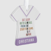 看護学校学生未来ナースRNギフト オーナメント (正面)