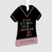 看護学校学生未来ナースRNギフト オーナメント (正面)