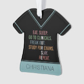 看護学校学生未来ナースRNギフト オーナメント (正面)