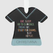 看護学校学生未来ナースRNギフト オーナメント (裏面)