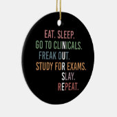 看護学校学生未来ナースRNギフト セラミックオーナメント (右)