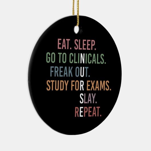 看護学校学生未来ナースRNギフト セラミックオーナメント (右)