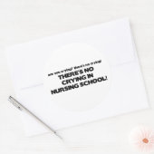 看護学校泣き叫びなし ラウンドシール (封筒)