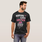 看護学校生存者2022ナース卒業スタッド Tシャツ (正面フル)