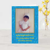 看護学校祝賀状 カード (黄色い花)