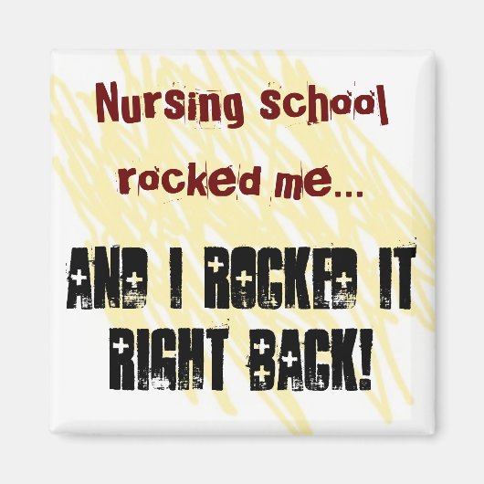 看護学校私はそれを磁石を揺り動かした マグネット (正面)