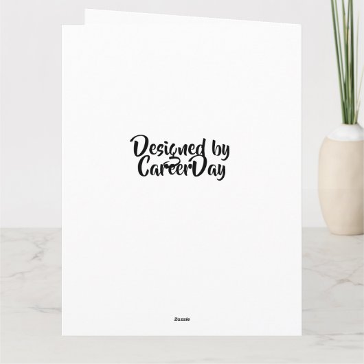 看護学校経由のおめでとう カード (裏面)