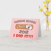 看護学校2012年卒業 カード (黄色い花)