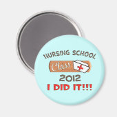 看護学校2012年卒業 マグネット (正面/裏面)