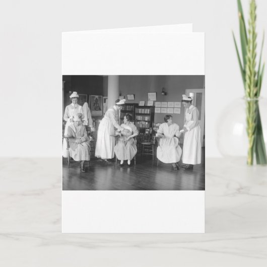 看護学校、1900年代初頭 カード (正面)