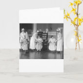 看護学校、1900年代初頭 カード (黄色い花)