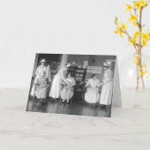 看護学校、1900年代初頭 カード (黄色い花)