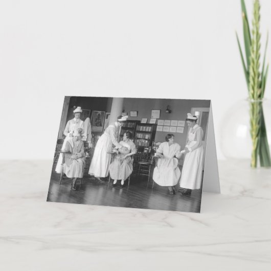 看護学校、1900年代初頭 カード (正面)