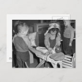 看護学校： 1940年代 ポストカード (正面/裏面)