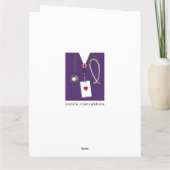 看護学校RNナース卒業カード カード (裏面)