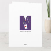 看護学校RNナース卒業カード カード (裏面)