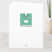 看護学校RNナース卒業 カード (裏面)