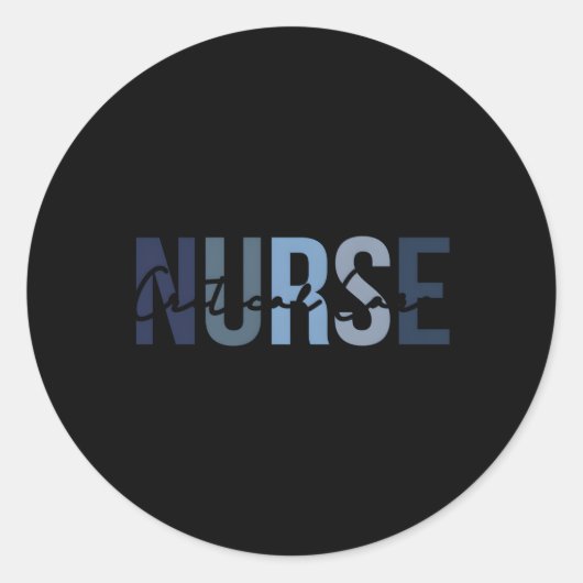 看護学気に生の重要なナースプリント ラウンドシール (正面)