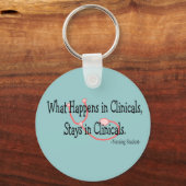 看護学生おもしろいキーチェーン キーホルダー (正面)