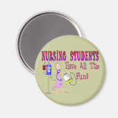 看護学生のおもしろい マグネット (正面/裏面)