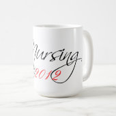 看護学生の卒業のマグ コーヒーマグカップ (正面右)