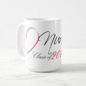 看護学生の卒業のマグ コーヒーマグカップ (正面左)