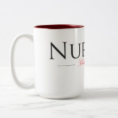 看護学生の卒業のマグ ツートーンマグカップ (左)